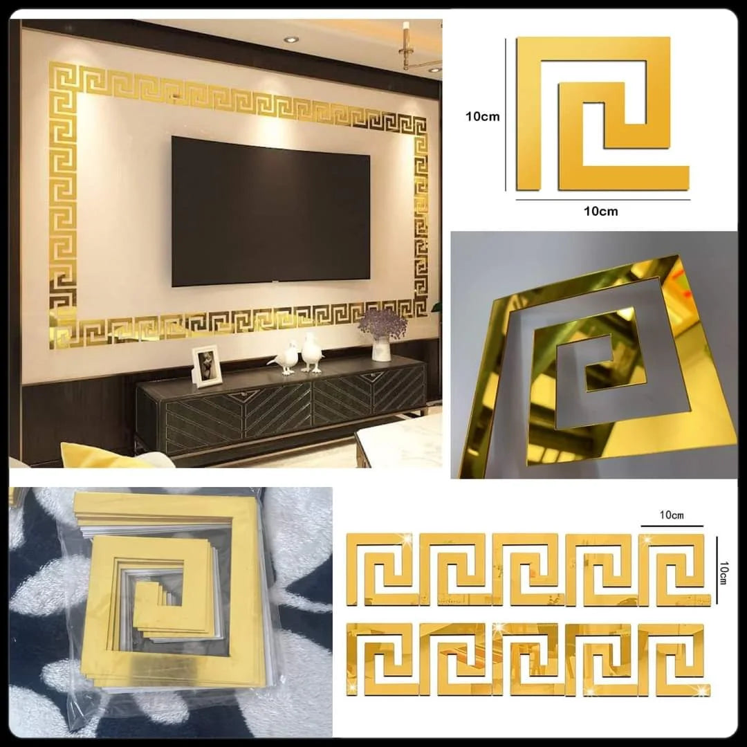 Versace Style Acrylic Mirror Border